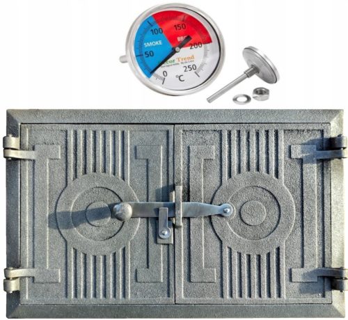  Cast iron door 43x27 bread oven thermometer