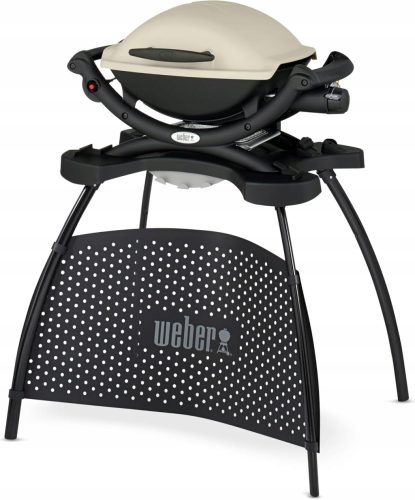  Weber Q1000 Stand Gas Grill Cast Iron Grate 43x32 cm with Stand 2.49kW