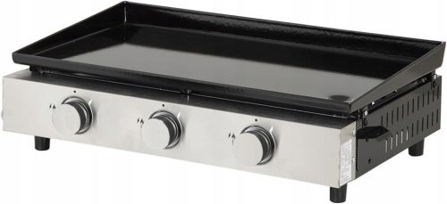  Happy Garden Merida Gas Grill 3 Burners Plancha Enameled Plate 60x35cm