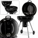  GARDEN CHARCOAL GRILL WITH LID ROUND VL04 BLACK