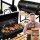  Garden charcoal grill Barrel tables steel solid grate + 2KG COAL