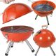  ROUND DOME GRILL CLOSED GRILL WITH LID GARDEN CHARCOAL BRIQUETTES