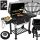  GARDEN CHARCOAL GRILL LARGE CAST IRON GRATE PORTABLE ASHTRAY + FREE MAT