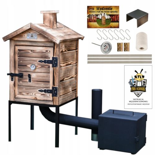  PREMIUM WOODEN SMOKEHOUSE THE LATEST MODEL XXL STOVE SOLID IMPREGNATION