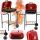  AMERICAN CHARCOAL GRILL WITH SIDE SHELVES AND WHEELS GARDEN 96x45x75 CM