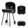  Garden Charcoal Grill Large Grate and Hinged Lid on Wheels
