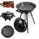  Garden Grill with Lid Adjustable Ventilation Ash Pan Charcoal Shelf