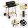 Large Charcoal Garden Grill on Wheels Rotisserie 3x Shelves Premium Grill