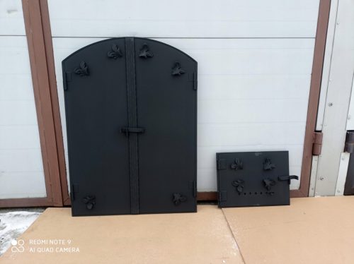 SET of doors for a brick grill oven smokehouse
