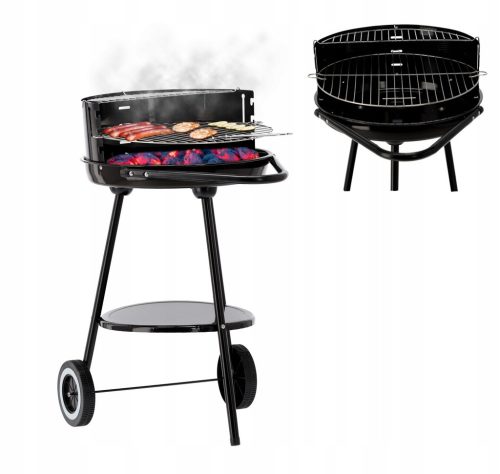  GARDEN CHARCOAL GRILL WITH BBQ WHEELS