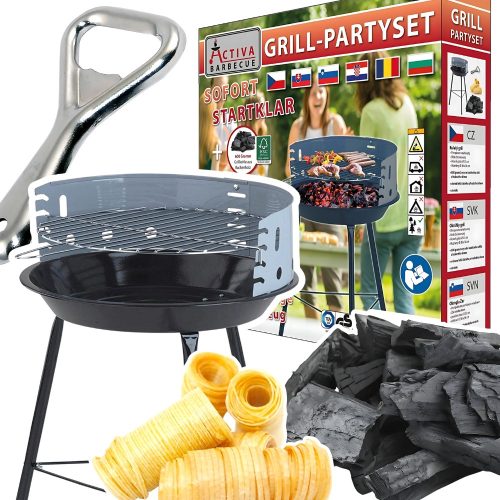  Grill Set Party Set charcoal grill coal kindling opener 4in1