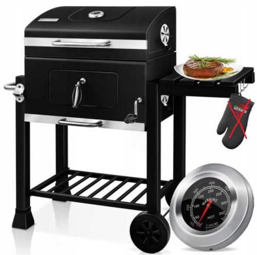  KESSER Charcoal Barbecue XL Charcoal Grill with Lid and Wheels