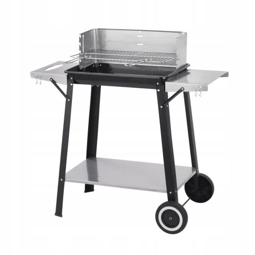  ACTIVA PORTABLE GARDEN CHARCOAL GRILL WITH SHELVES