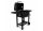  Large charcoal grill with lid and wheels CAST IRON GRATE ASH TRAY + THERMOMETER