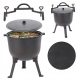  Cast Iron Hunting Cauldron 8L 27.5 x 21cm Grill Hungarian pot for the campfire