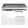  Stainless steel grill 93.5x33.5x70cm