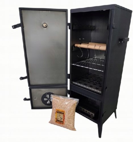  GARDEN SMOKEHOUSE METAL WITH SMOKE REGULATOR + 2 FREE GIFTS