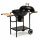  Garden Charcoal Grill with Lid and Shelves Grate Ash Pan Wheels Stable