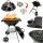  GARDEN GRILL WITH COVER BBQ WHEELS 40X45CM FOR GARDEN CHARCOAL LUND