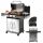  GAS GARDEN GRILL LARGE GRID YATO 3+1 11.2KW LID WITH THERMOMETER