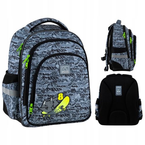GoPack GO25-2606S-5 Ergonomic School Backpack for First Grade Boys