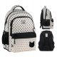 Kids' Orthopedic School Backpack with Cat Design for Girls - GoPack GO25-182M-1
