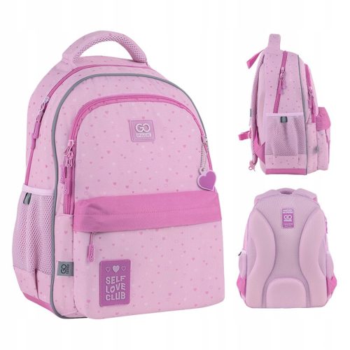Durable and Ergonomic GoPack GO25-182M-4 Polka Dot School Backpack for Girls