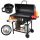 Charcoal grill GARDEN barrel PORTABLE ON WHEELS with cover large solid