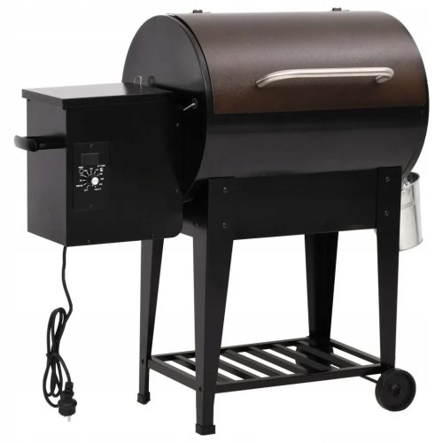  Pellet grill with lower shelf, black, 94 cm,