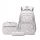 Charming Daisy-Themed School Backpack Set for Girls, Gray Polyester & Nylon