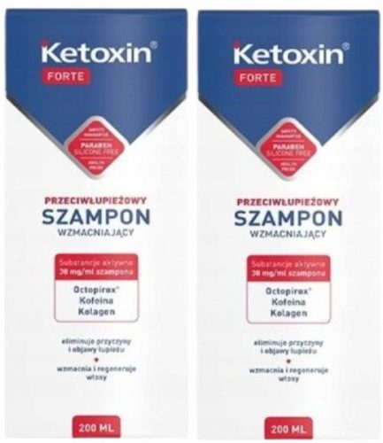 Ketoxin Forte Anti-Dandruff Strengthening Shampoo Twin Pack (2 x 200 ml)