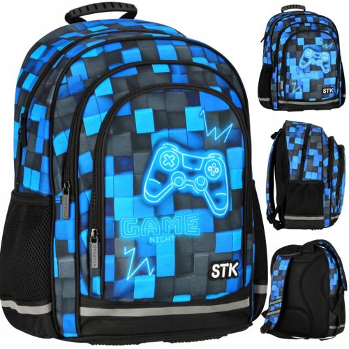 Durable and Reflective Starpak School Backpack with Water-Resistant Coating
