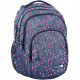 Paso School Backpack with Pink-Blue Floral Design