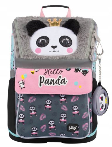 BAAGL Zippy Panda Ergonomic School Backpack for Grades 1-2