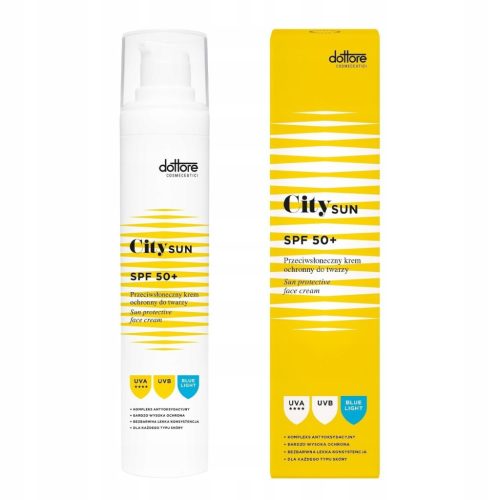 Dottore CITY SUN SPF 50+ - High-Protection Facial Sunscreen Cream, 50ml