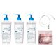 Bioderma Atoderm Ultra Moisturizing Cream 3x500ml Set with Free Bracelet and Caudalie Sample Mix