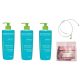 Bioderma Sebium Gel Moussant Cleansing Gel for Oily/Combination Skin 3x500ml + Free Bracelet