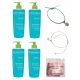 Bioderma Sebium Gel Moussant Cleansing Gel 4x 500ml + Free Bracelets