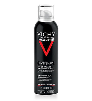 VICHY Homme Anti-Irritation Shaving Foam for Sensitive Skin, 200ml