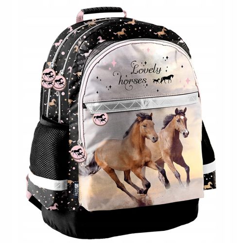 New PASO School Backpack with Horse Design - Lightweight and Reflective