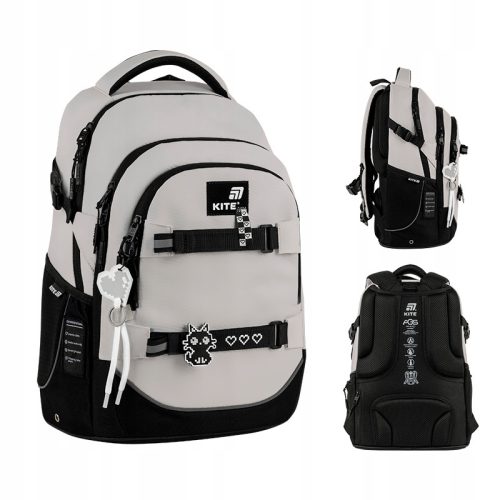 KITE K25-727M-3 Youth Anatomical School Backpack with Skateboard Holder