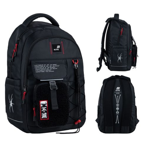 Stylish and Durable Kite K25-2597L-1 Black School Backpack for Boys