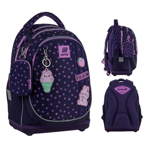 Purple Kite K25-724S-1 Lightweight Ergonomic Backpack for Young Girls