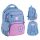 Stylish Blue Kite School Backpack for First Grade Girls, Model K25-773M-1