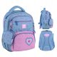 Stylish Blue Kite School Backpack for First Grade Girls, Model K25-773M-1