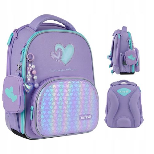 Stylish Purple Kite K25-556M-1 School Backpack for First-Grade Girls