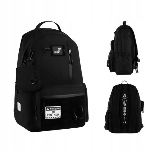 Stylish Black Kite K25-949L-1 Youth School Backpack for Everyday Use