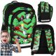 Minecraft Themed School Backpack for Boys - 3 Compartments, Reflective Details