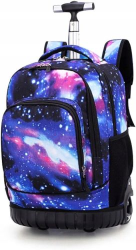 Rolling Backpack with Trolley - Durable, Water-Resistant School Bag