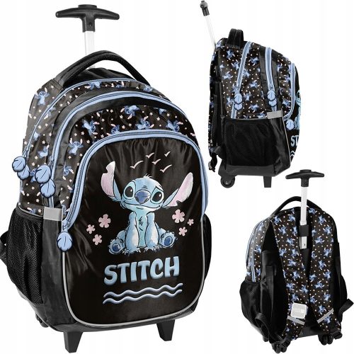 Stitch Blue DS25GG-997 Wheeled School Backpack for Easy Transport